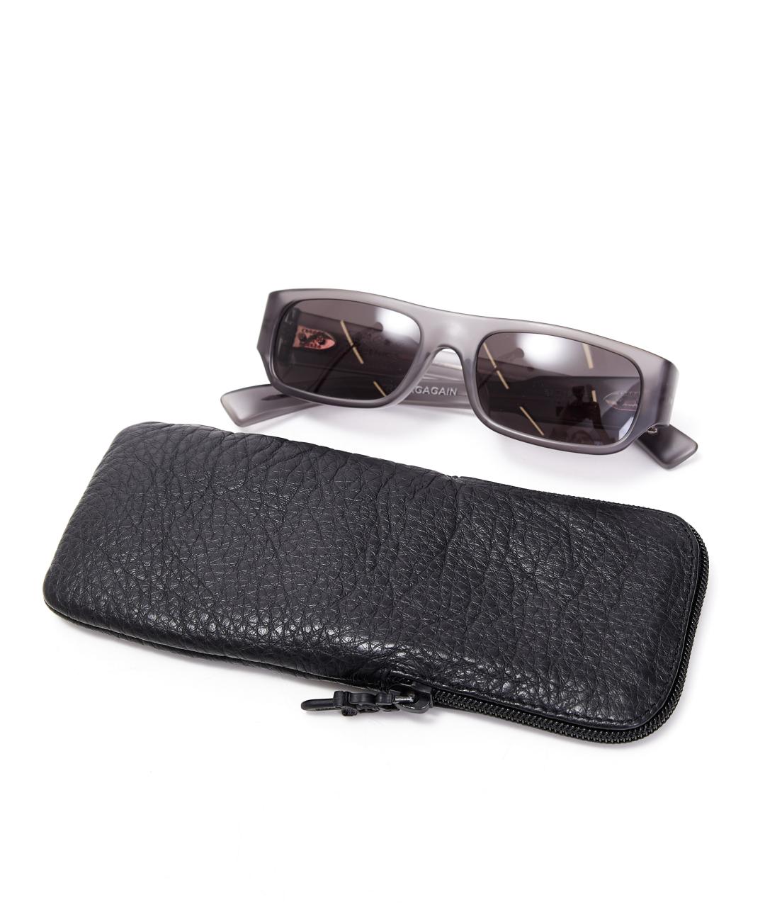 CHROME HEARTS Серые пластиковые солнцезащитные очки, фото 8