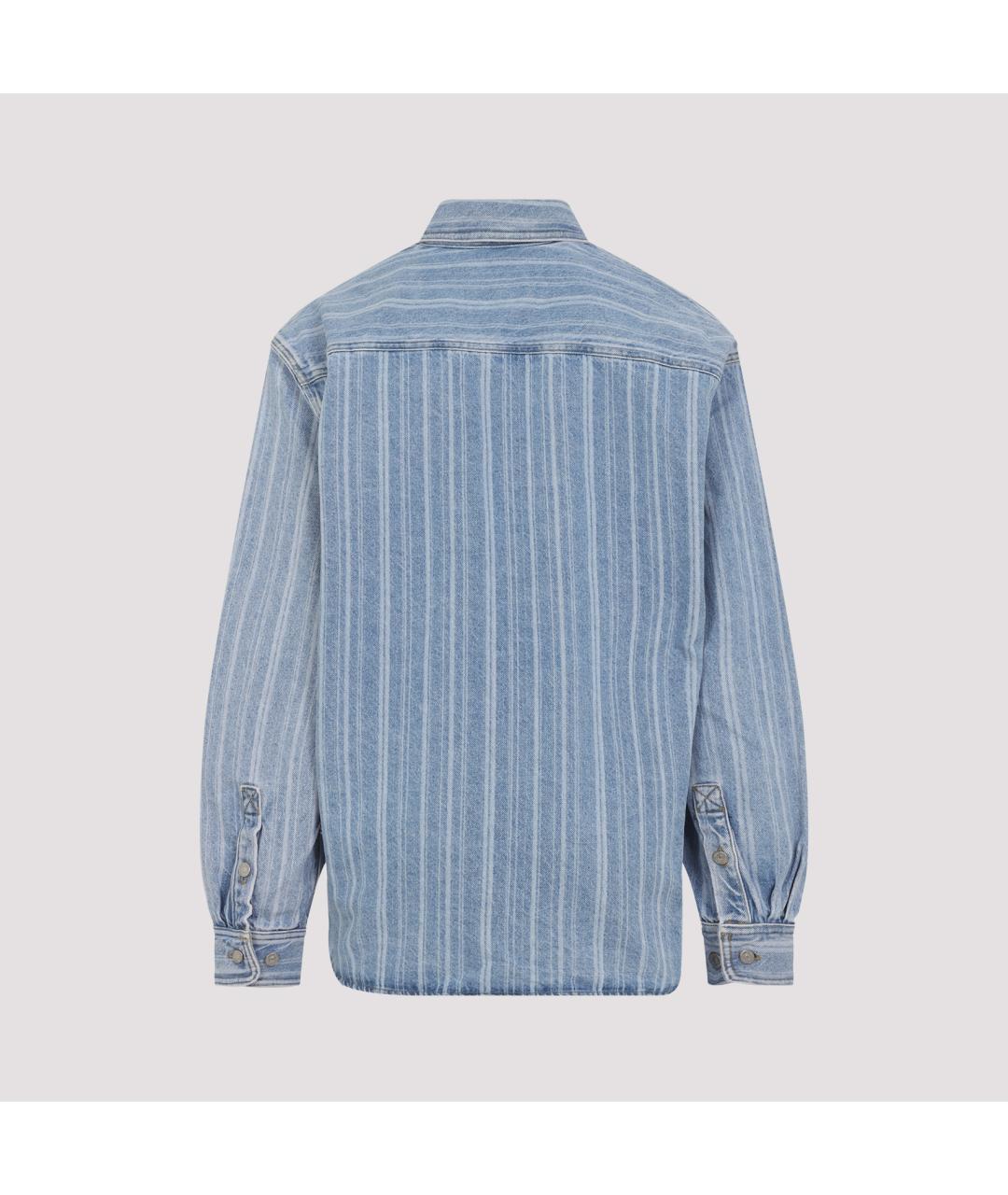 CARHARTT WIP Голубая хлопковая кэжуал рубашка, фото 2