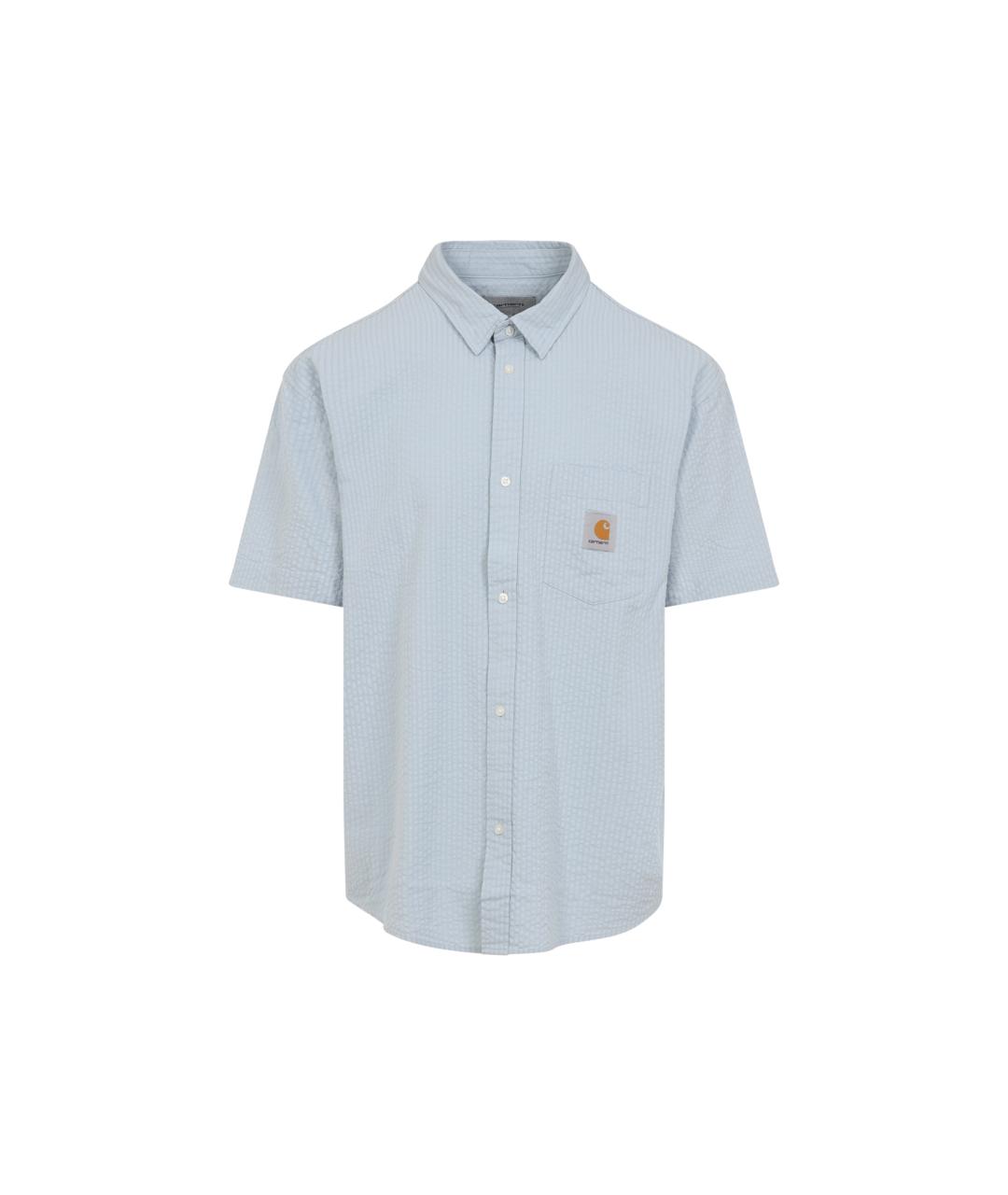 CARHARTT WIP Голубая хлопковая кэжуал рубашка, фото 1