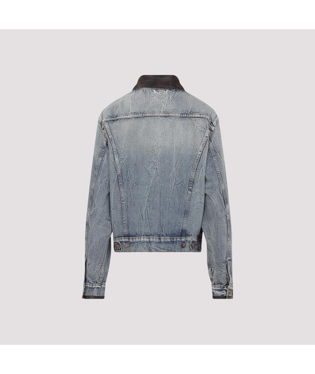 MIU MIU Голубая хлопковая куртка, фото 2