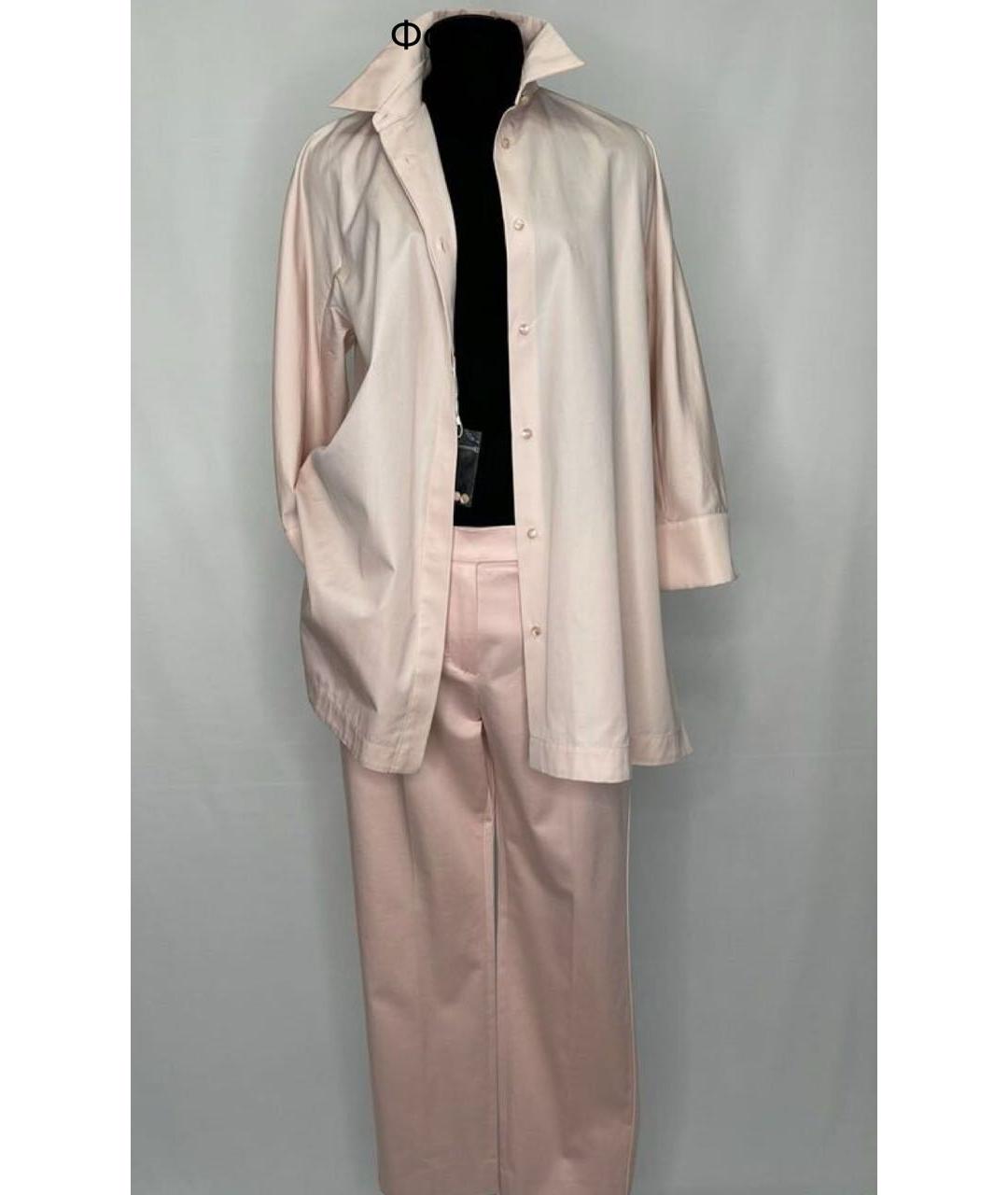 MAX MARA Розовый хлопковый костюм с брюками, фото 5
