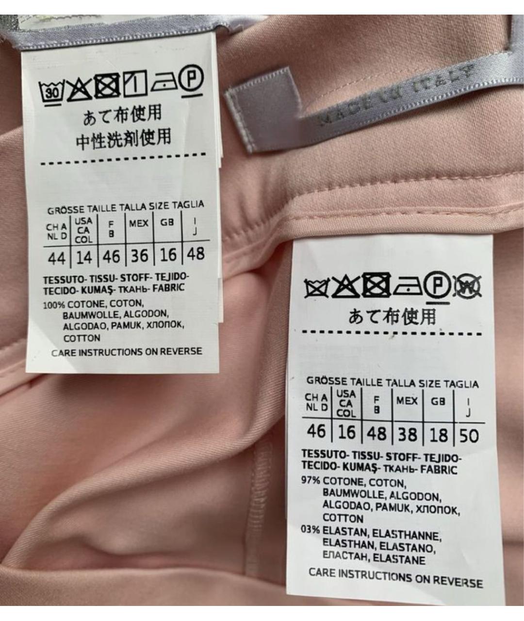 MAX MARA Розовый хлопковый костюм с брюками, фото 3