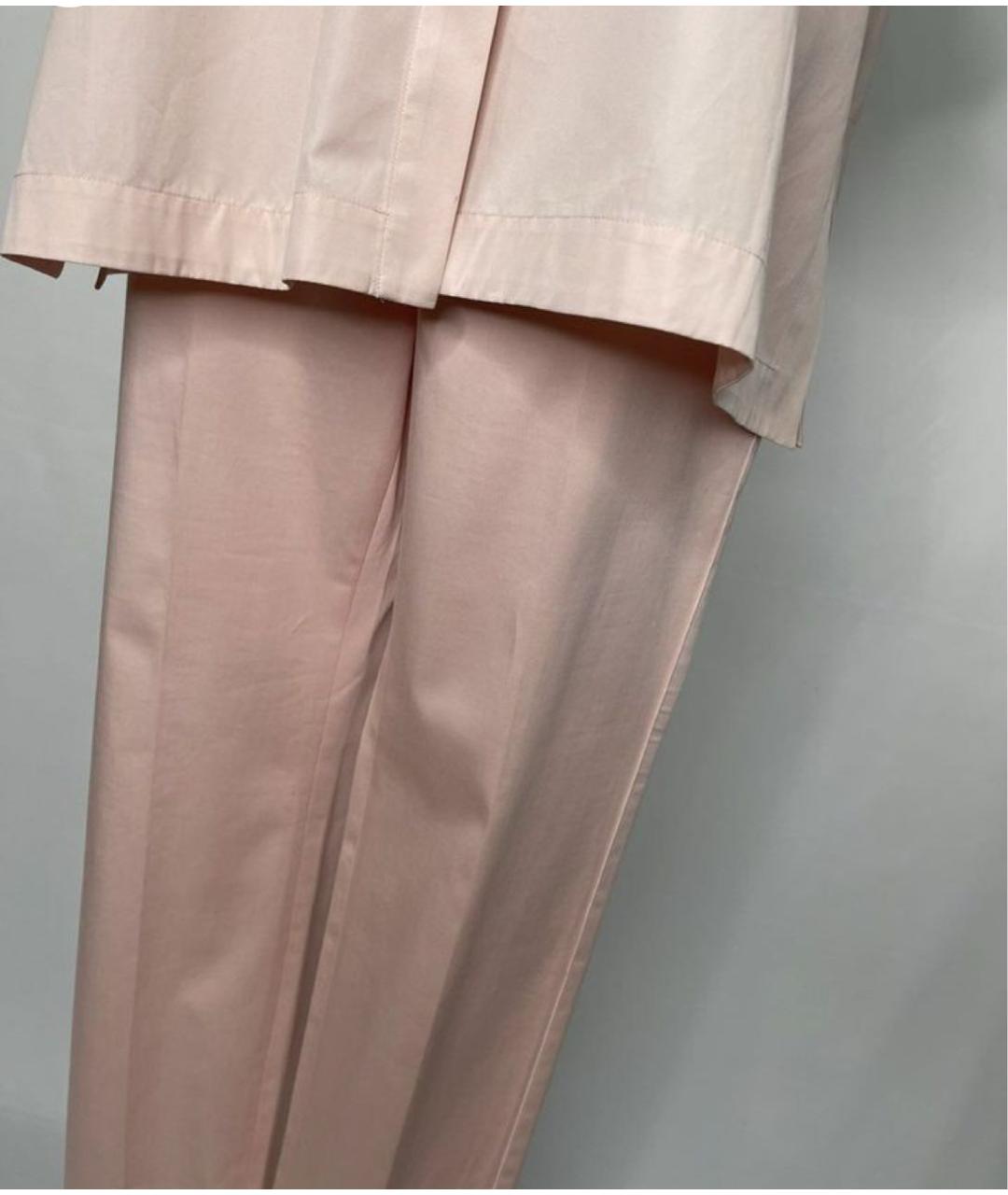 MAX MARA Розовый хлопковый костюм с брюками, фото 4