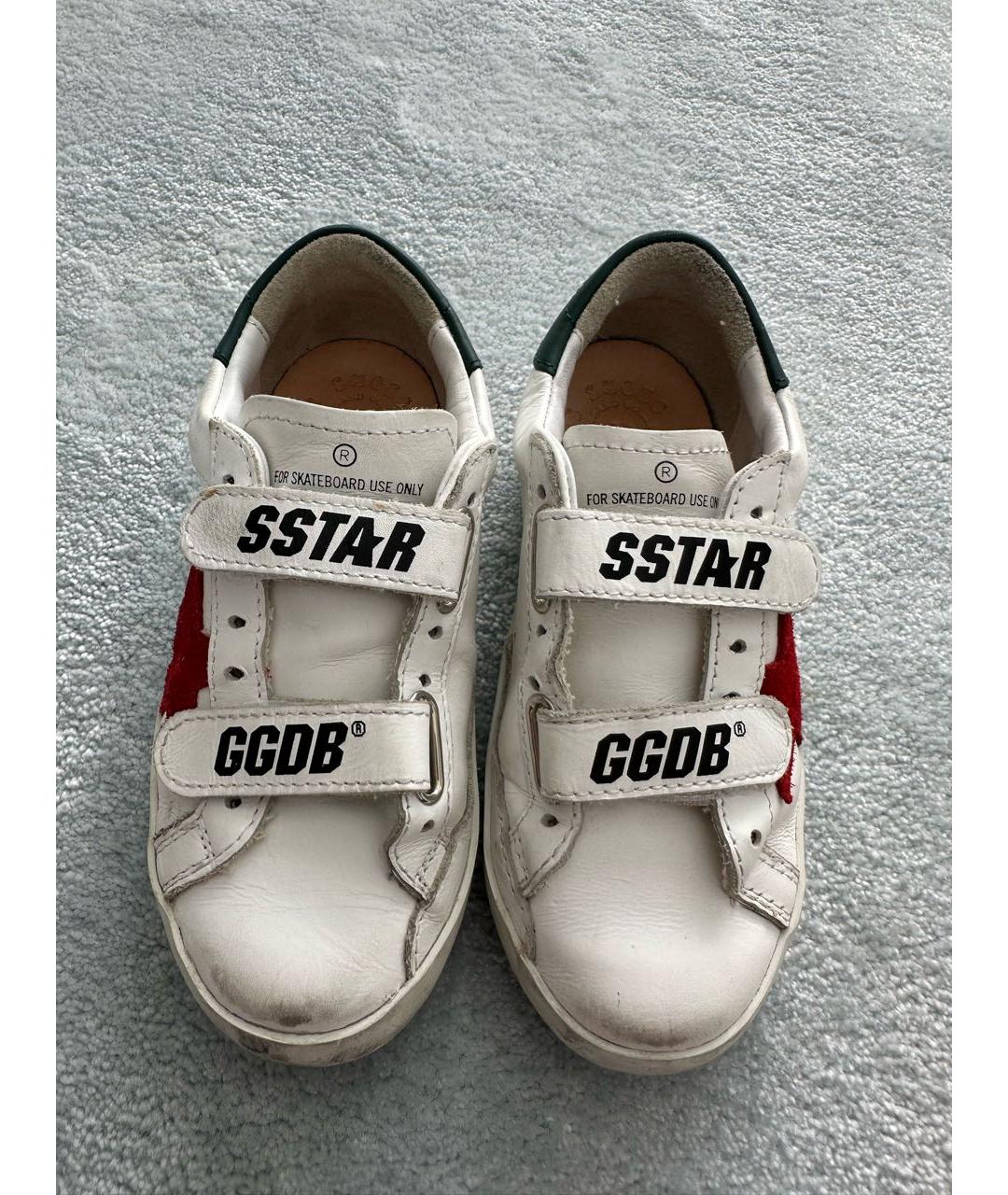 GOLDEN GOOSE DELUXE BRAND Белые кожаные кеды, фото 2
