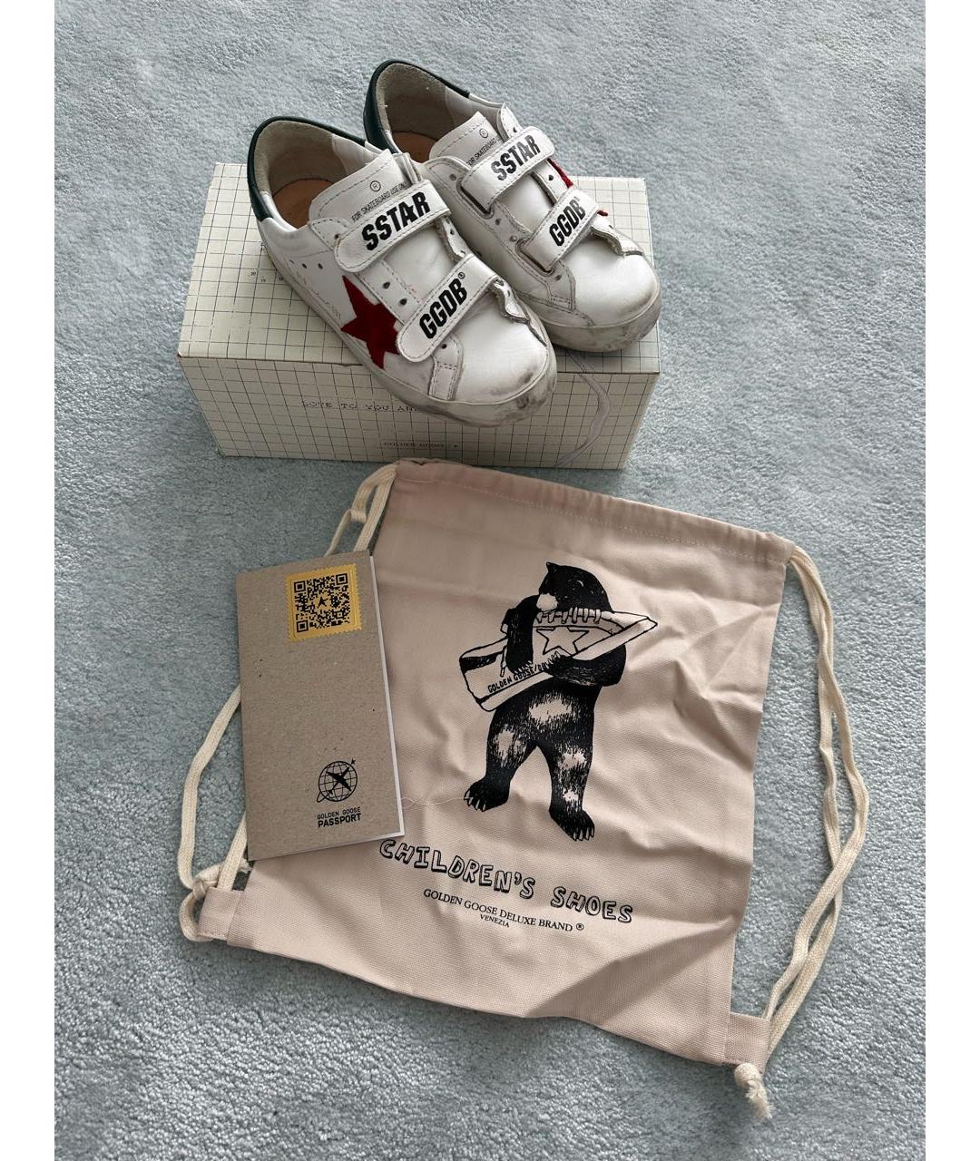 GOLDEN GOOSE DELUXE BRAND Белые кожаные кеды, фото 6