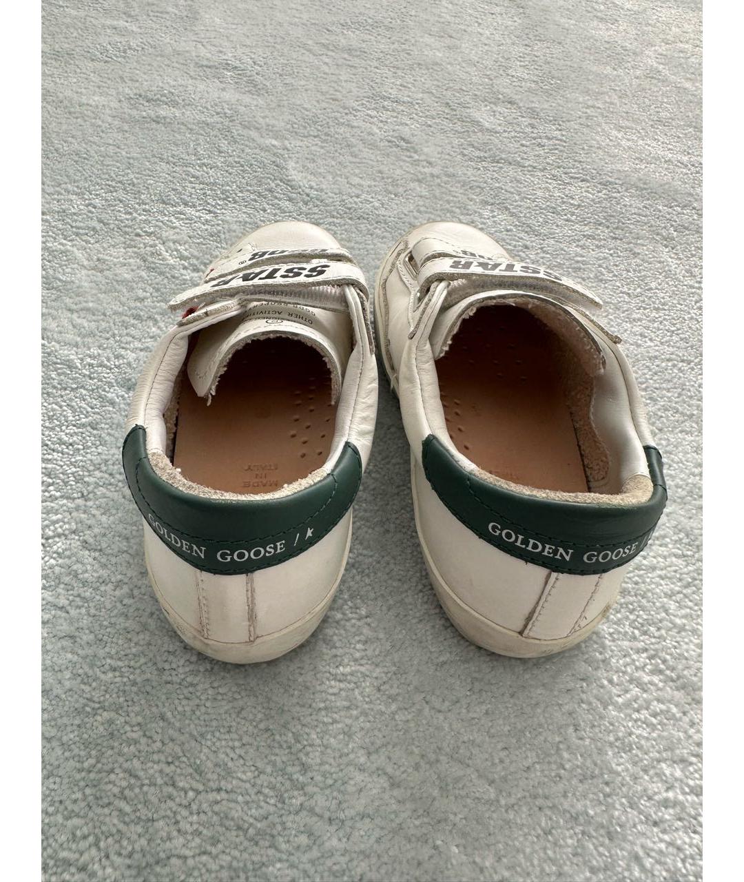 GOLDEN GOOSE DELUXE BRAND Белые кожаные кеды, фото 3