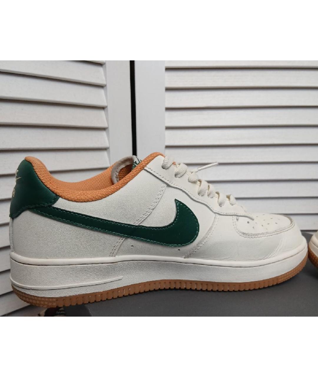 NIKE Белые кожаные высокие кроссовки / кеды, фото 8