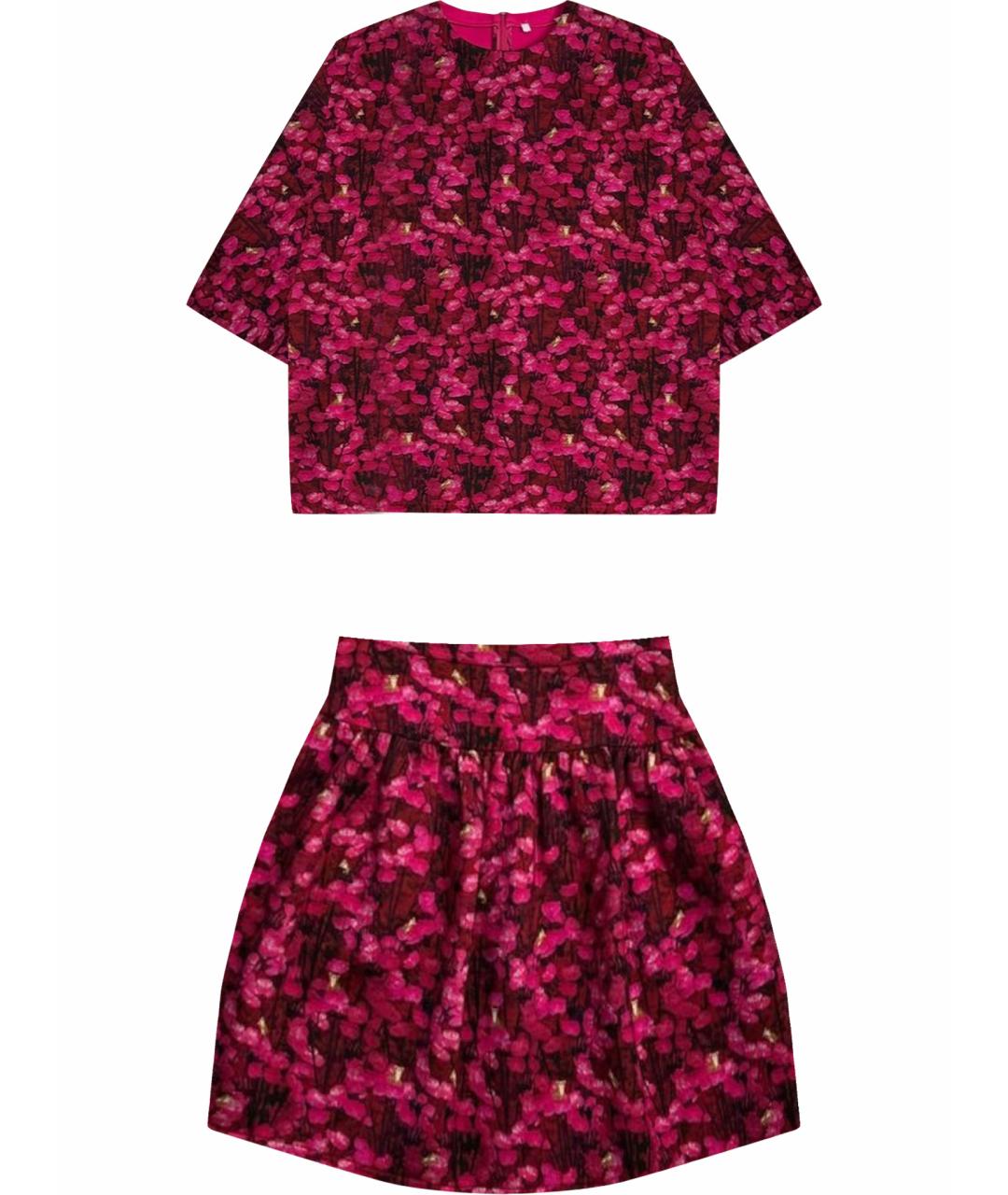 MAX MARA Розовый вискозный костюм с юбками, фото 1