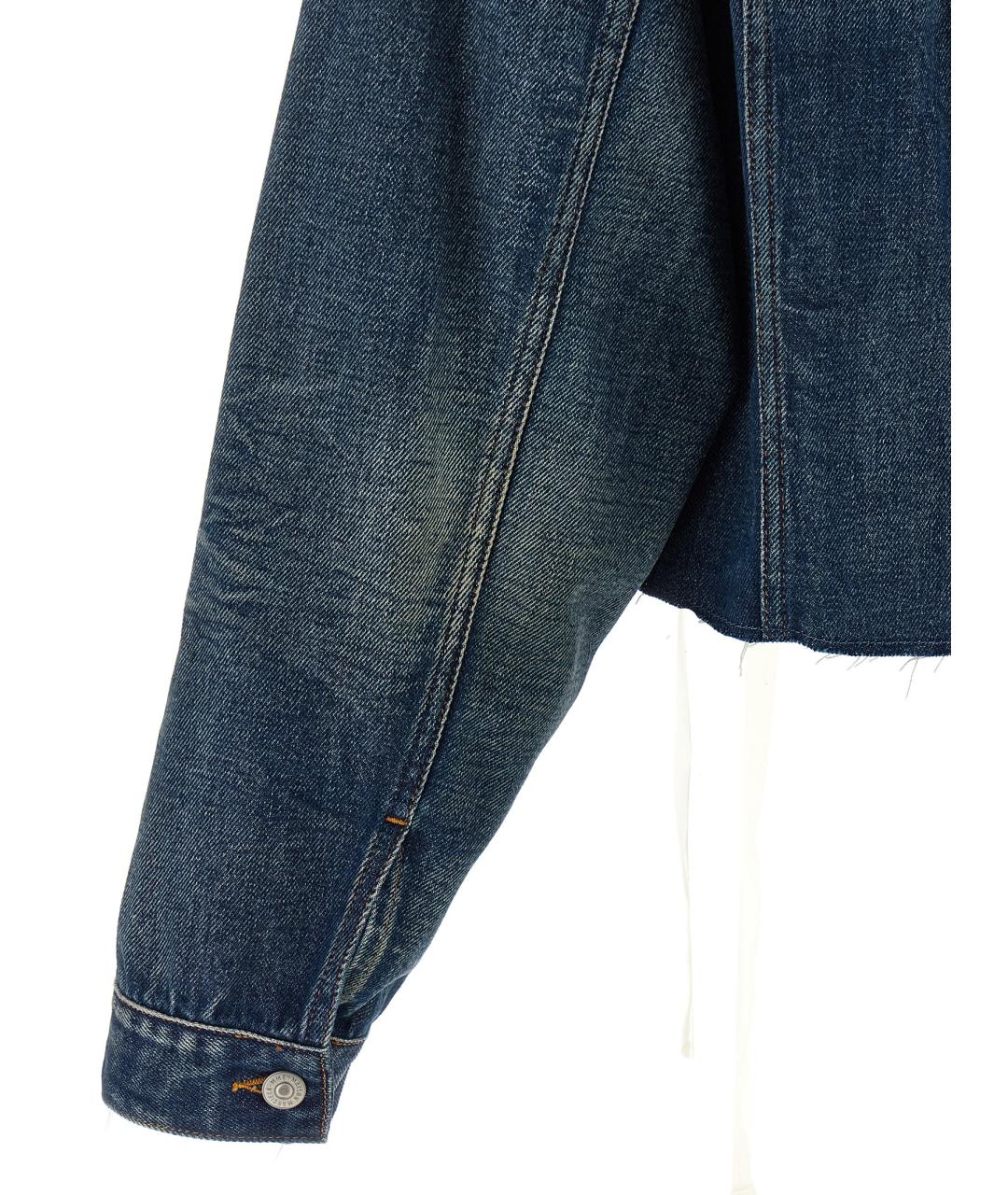 MM6 MAISON MARGIELA Синяя хлопковая куртка, фото 4