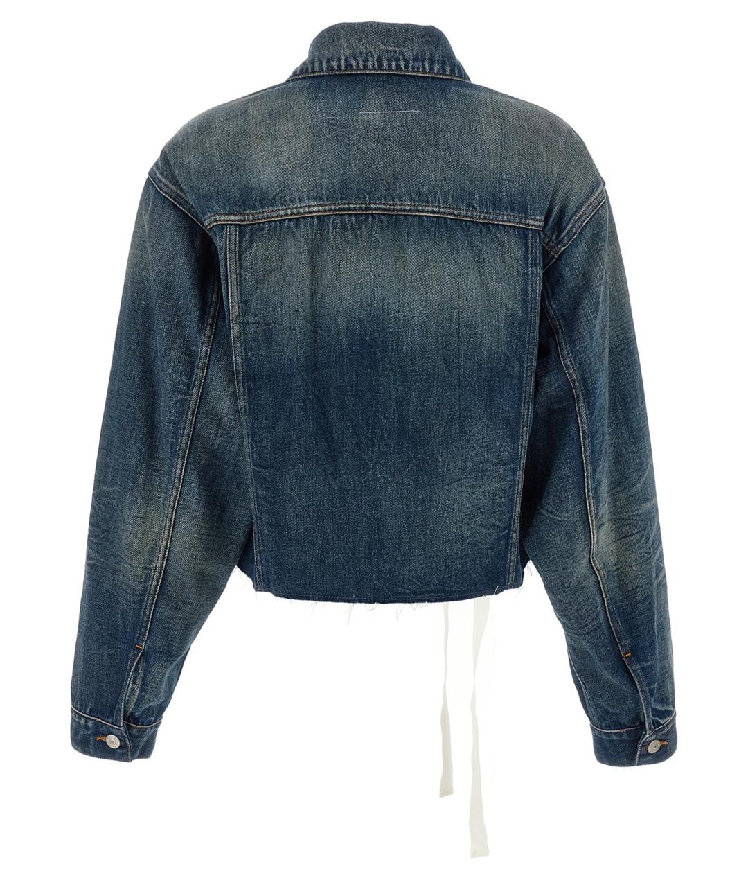 MM6 MAISON MARGIELA Синяя хлопковая куртка, фото 2