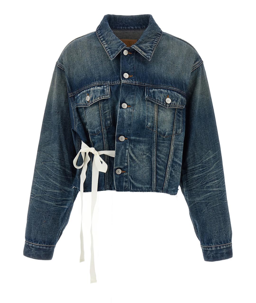 MM6 MAISON MARGIELA Синяя хлопковая куртка, фото 1