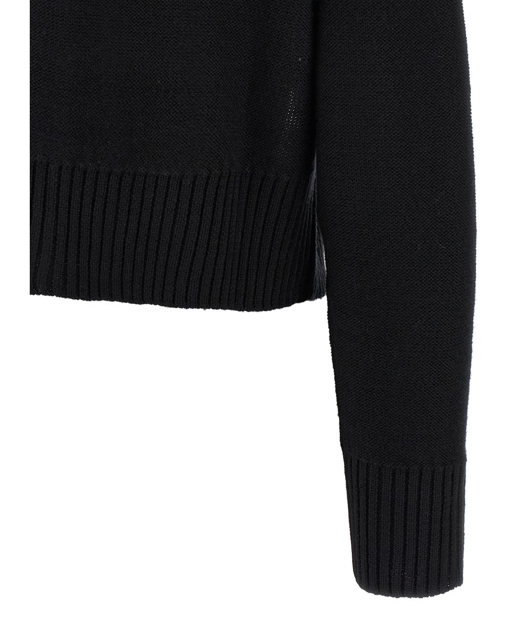 MM6 MAISON MARGIELA Черный шерстяной джемпер / свитер, фото 4