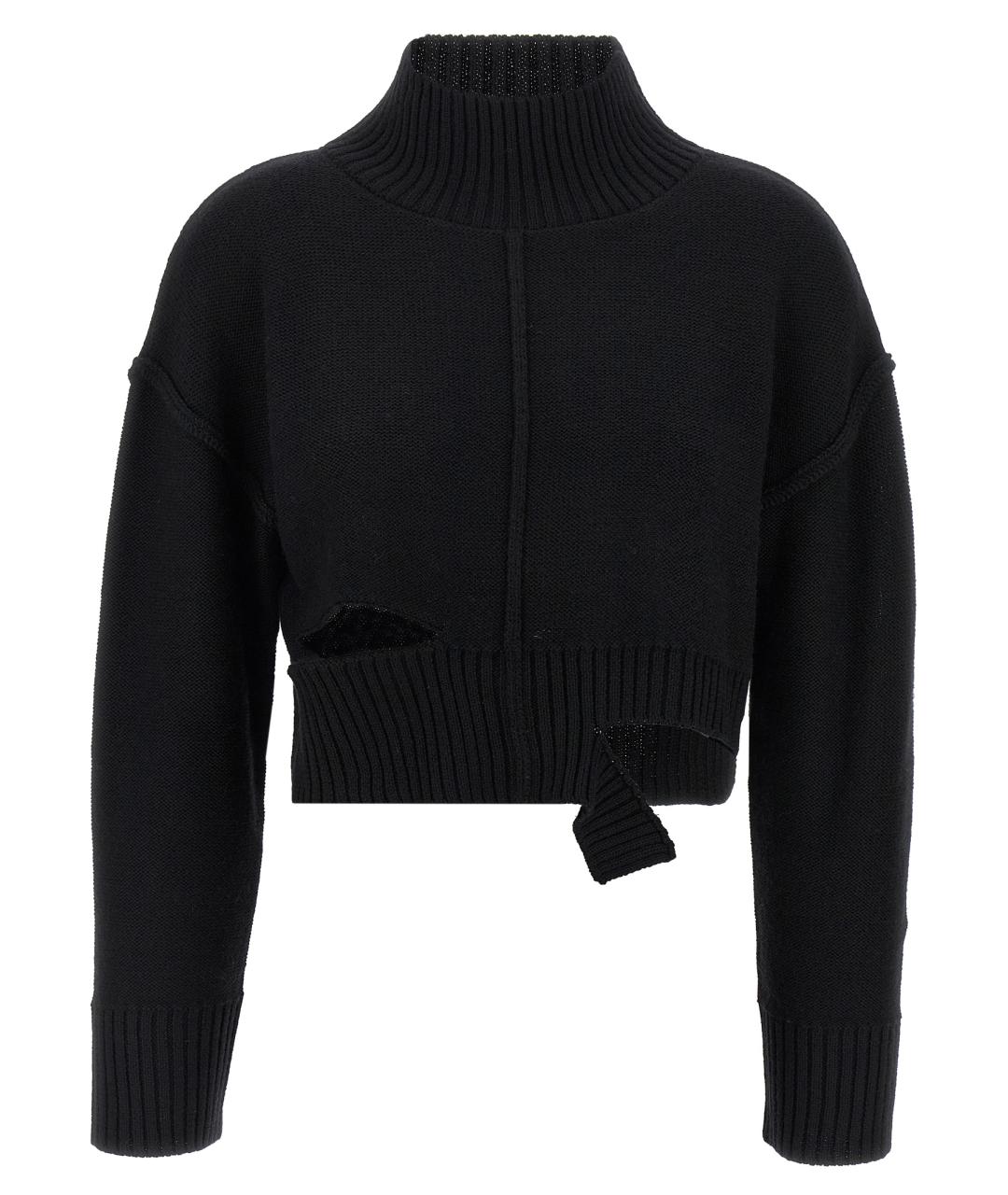 MM6 MAISON MARGIELA Черный шерстяной джемпер / свитер, фото 1