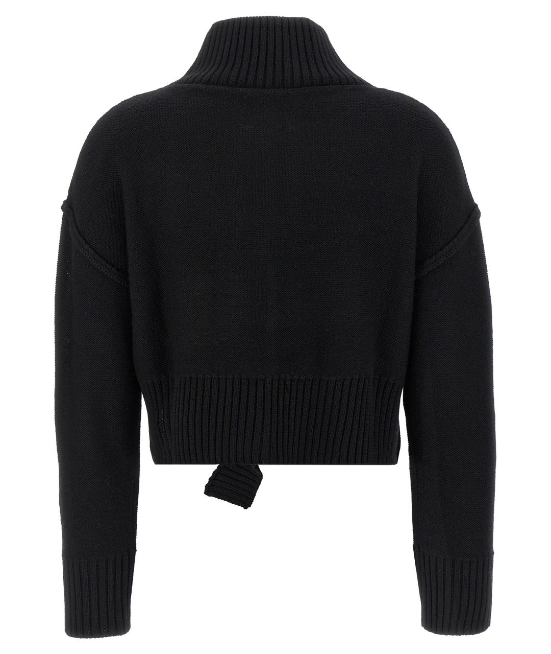 MM6 MAISON MARGIELA Черный шерстяной джемпер / свитер, фото 2