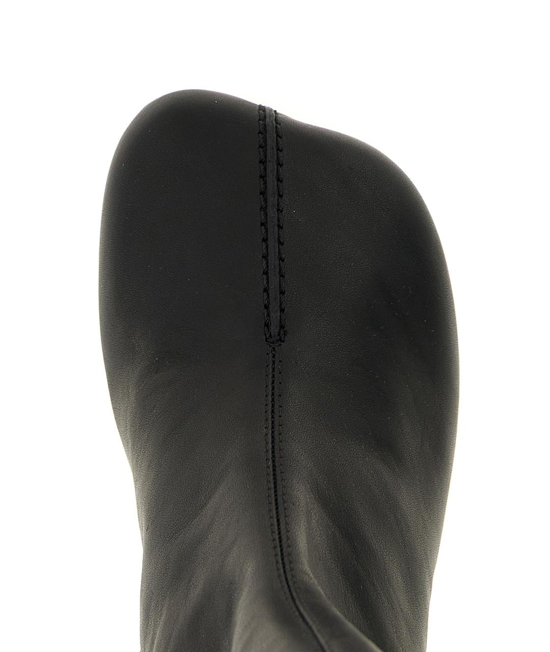MM6 MAISON MARGIELA Черные кожаные сапоги, фото 4