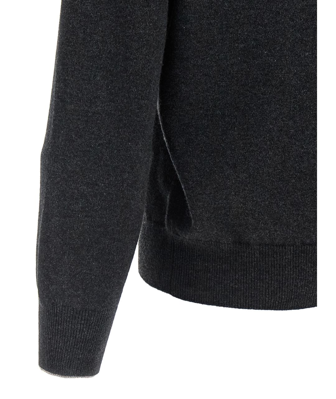 BRUNELLO CUCINELLI Антрацитовая кашемировая куртка, фото 4