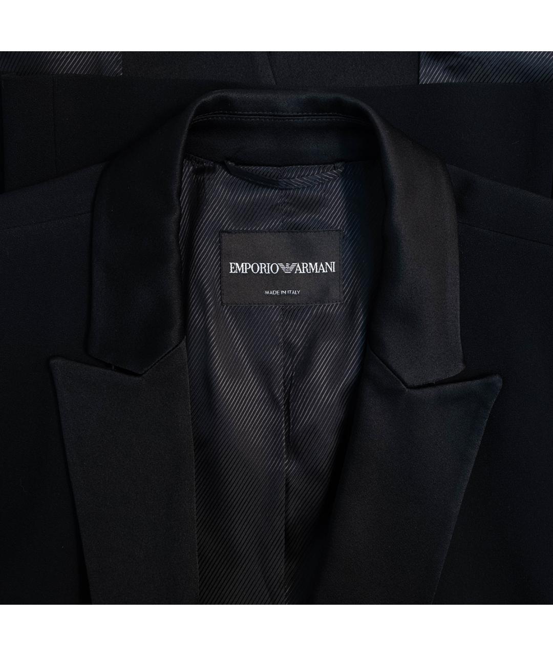 EMPORIO ARMANI Черный ацетатный жакет/пиджак, фото 3