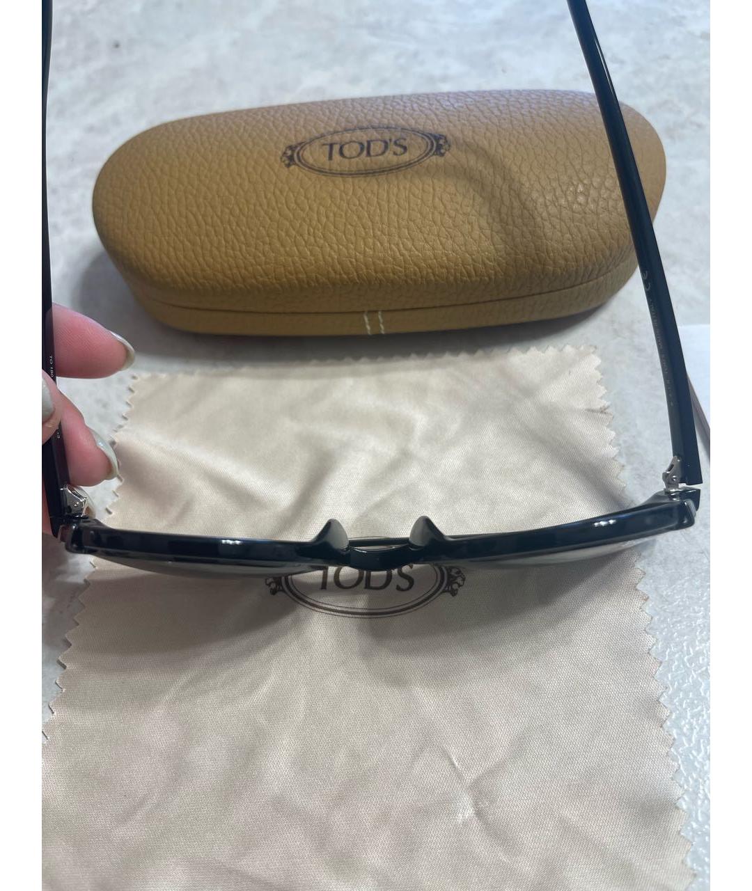 TOD'S Черные пластиковые солнцезащитные очки, фото 6