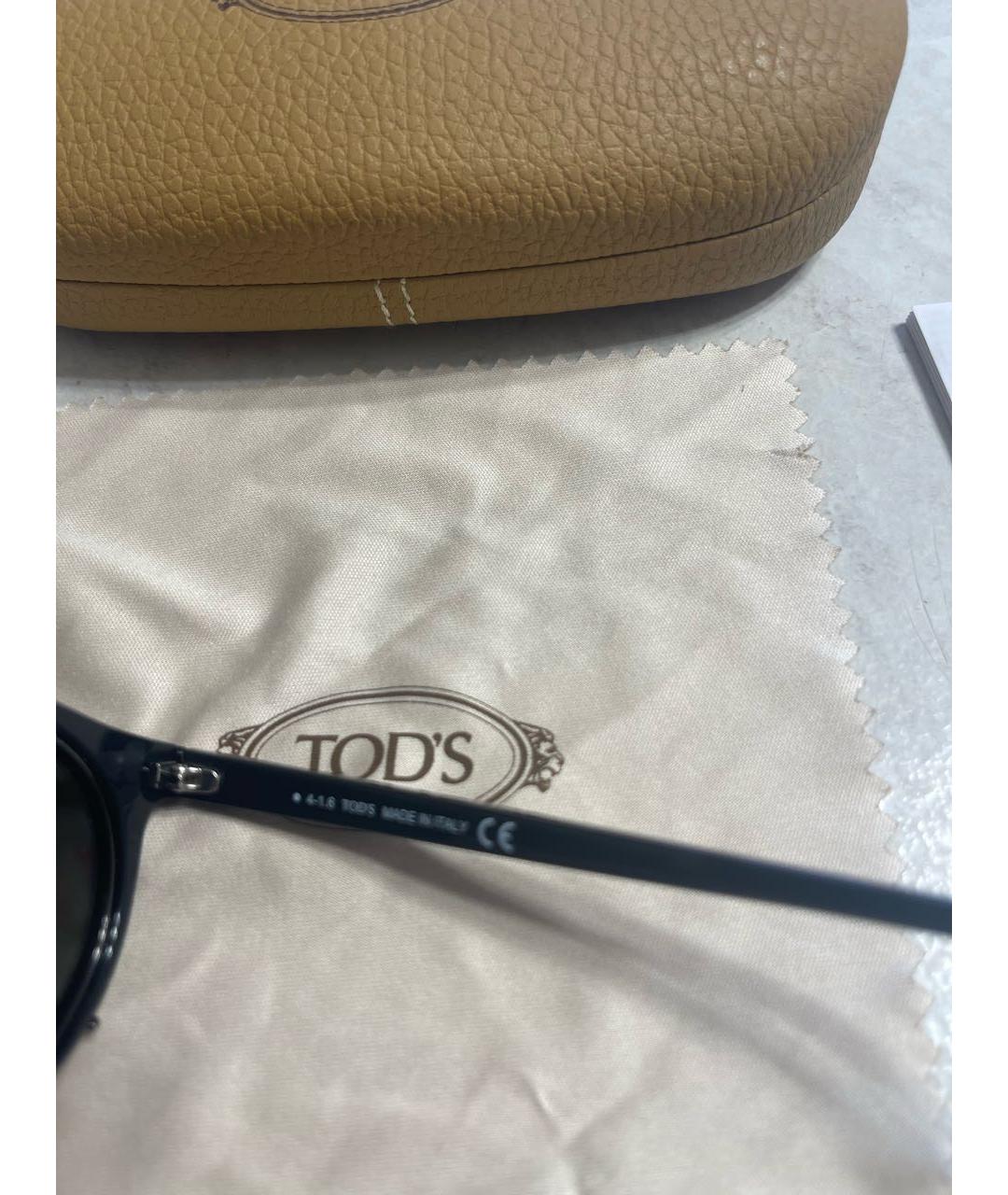 TOD'S Черные пластиковые солнцезащитные очки, фото 5