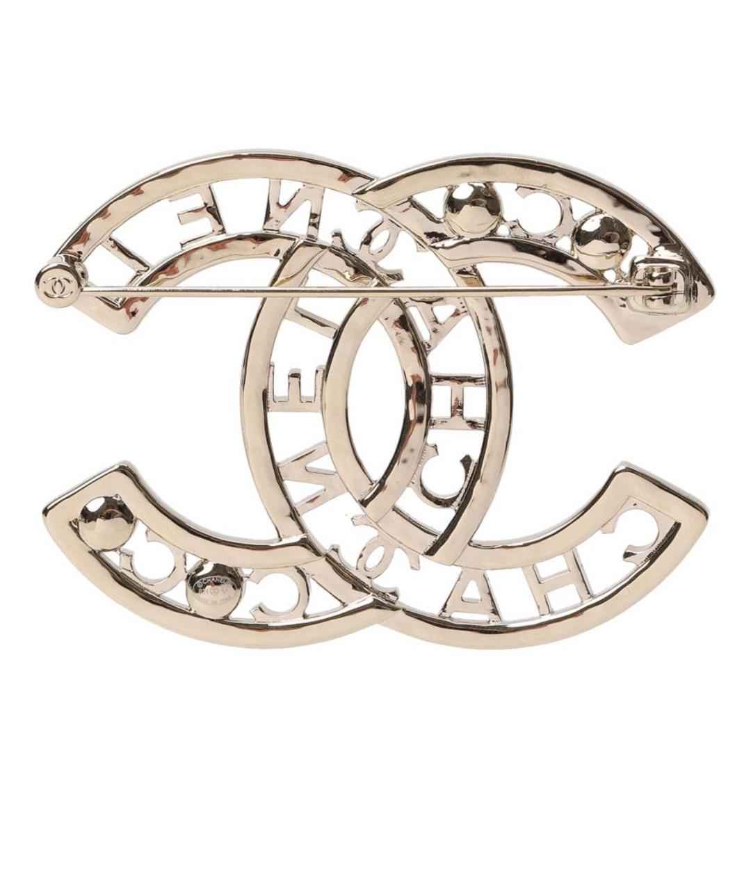 CHANEL Золотая металлическая булавка / брошь, фото 2