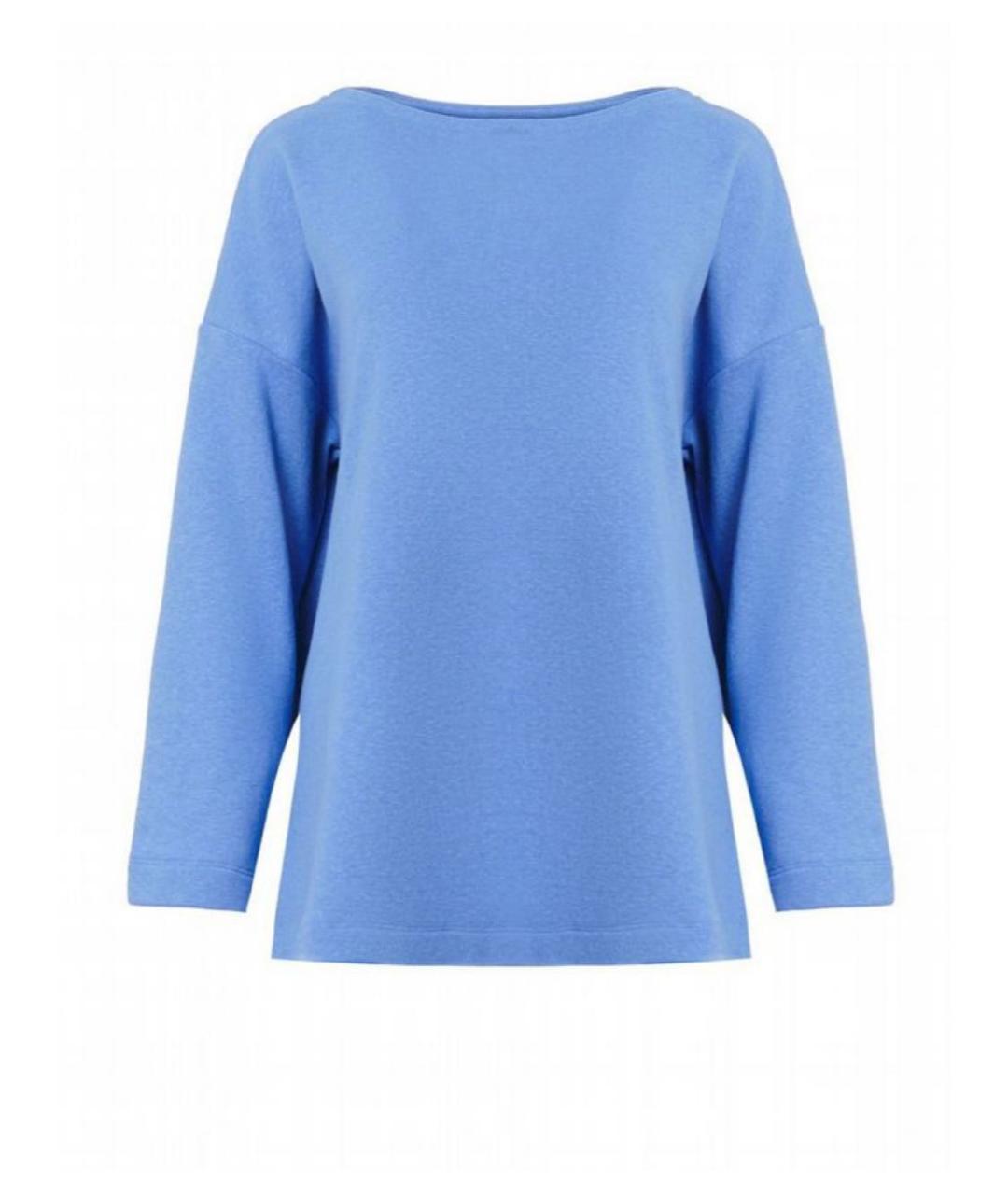 MAX MARA Голубой хлопковый костюм с брюками, фото 9