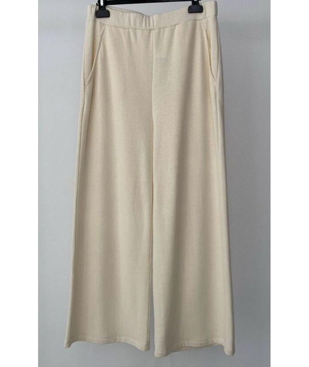 MAX MARA Бежевый хлопковый костюм с брюками, фото 2
