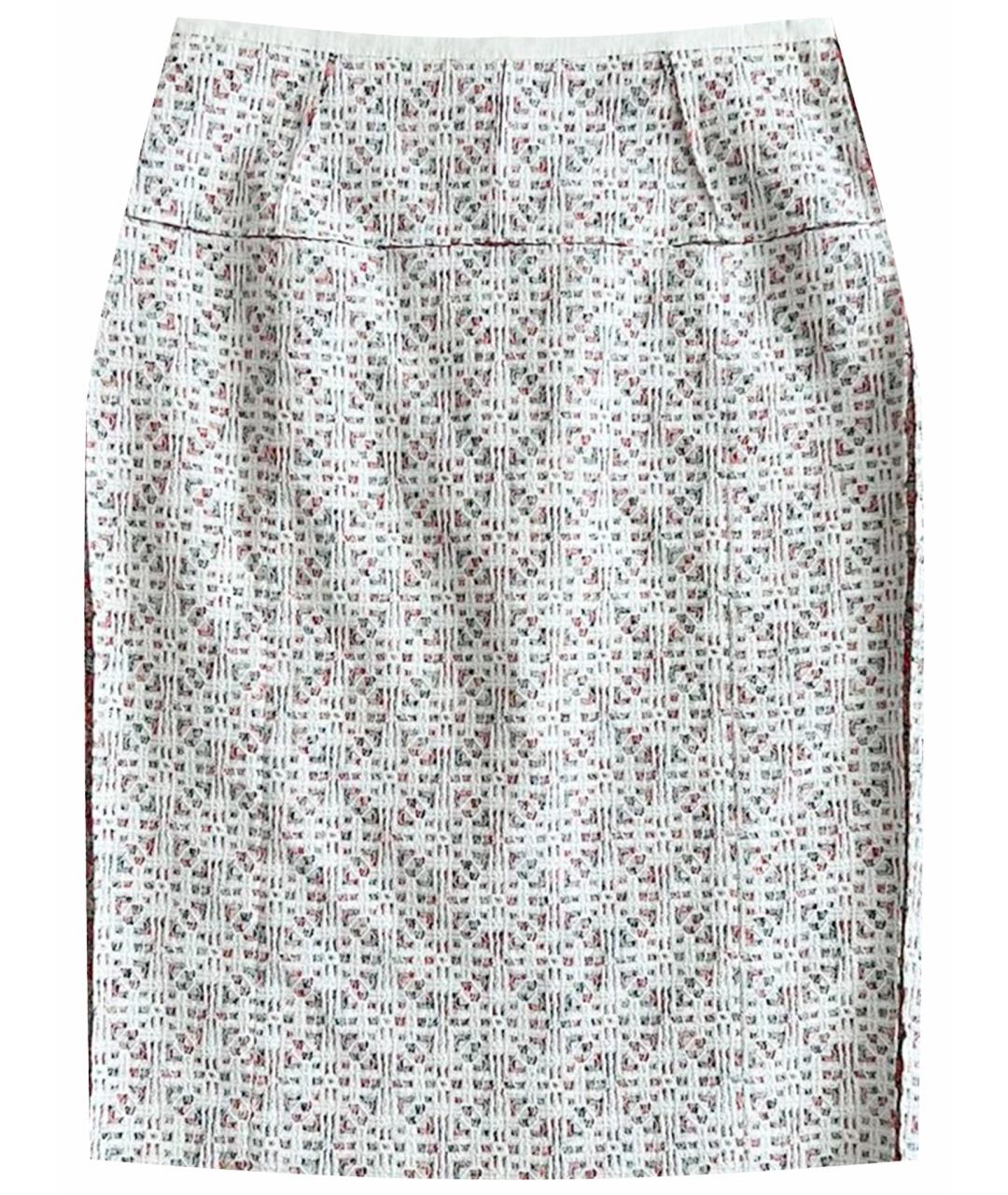 NINA RICCI Белая хлопковая юбка миди, фото 1