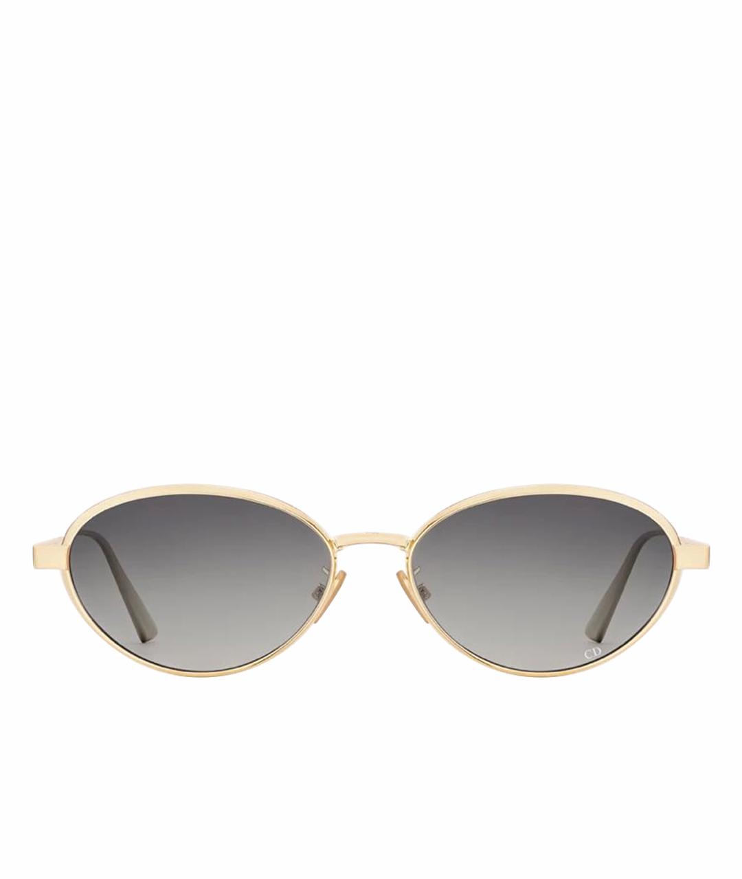 CHRISTIAN DIOR Серые металлические солнцезащитные очки, фото 1
