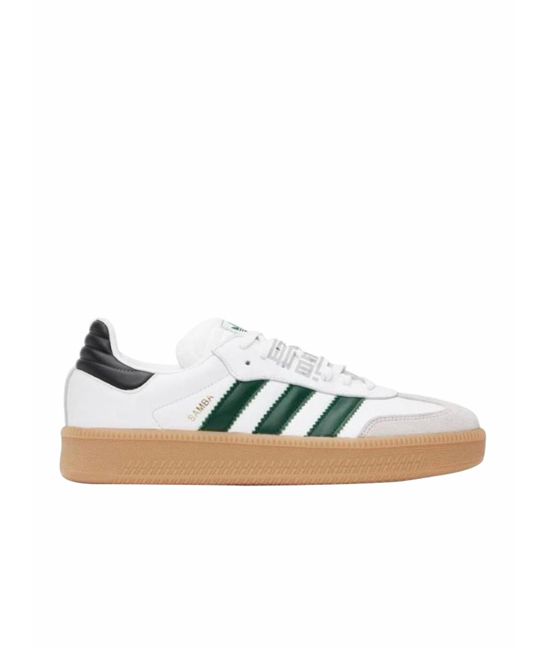 ADIDAS Черные кожаные кроссовки, фото 8