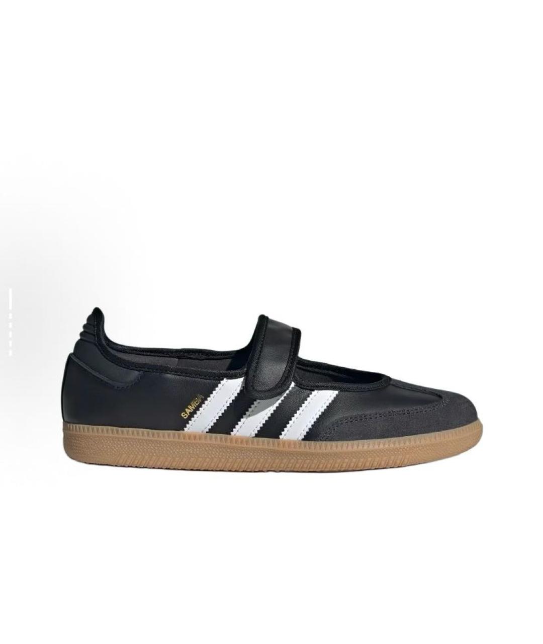 ADIDAS Черные кожаные кроссовки, фото 7