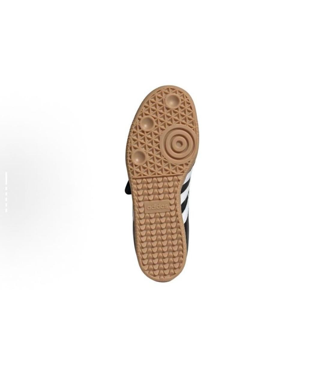 ADIDAS Черные кожаные кроссовки, фото 6