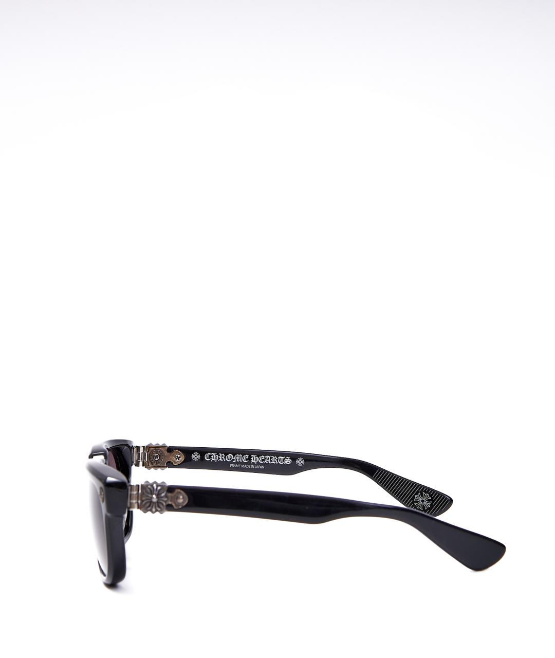 CHROME HEARTS Черные пластиковые солнцезащитные очки, фото 2