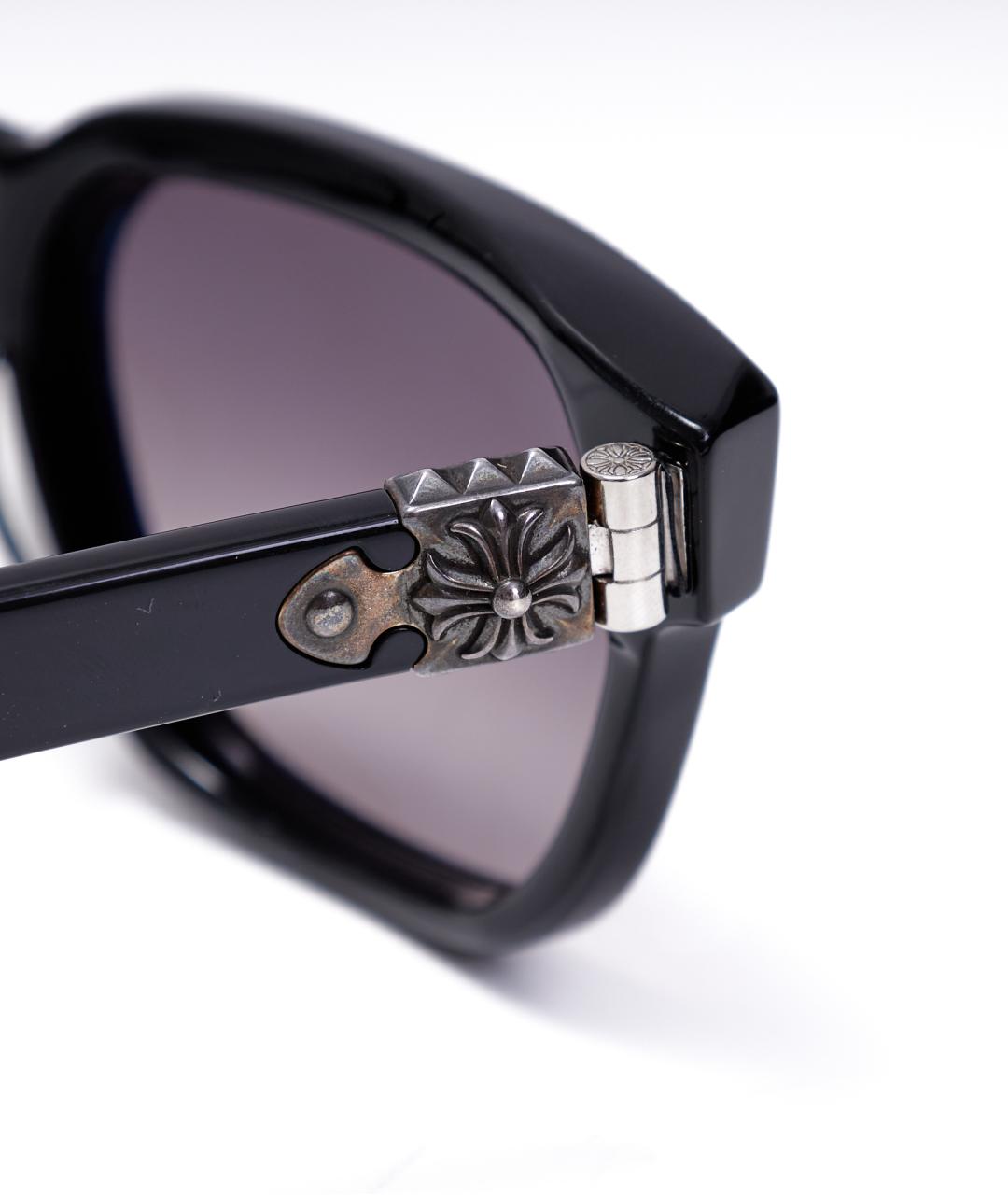 CHROME HEARTS Черные пластиковые солнцезащитные очки, фото 6