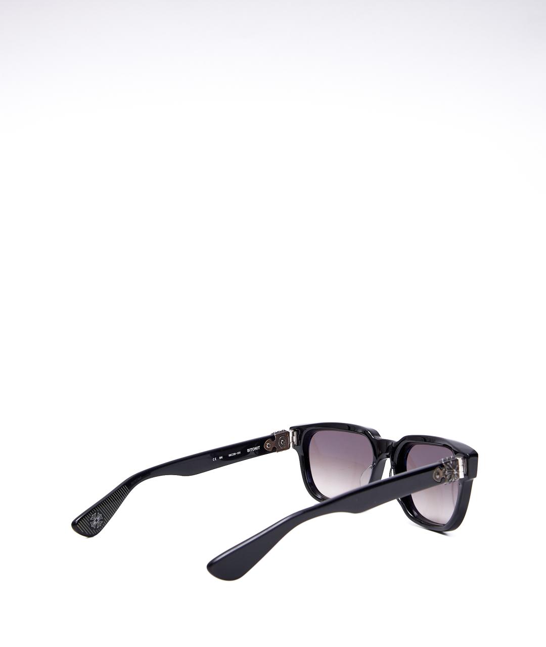 CHROME HEARTS Черные пластиковые солнцезащитные очки, фото 3