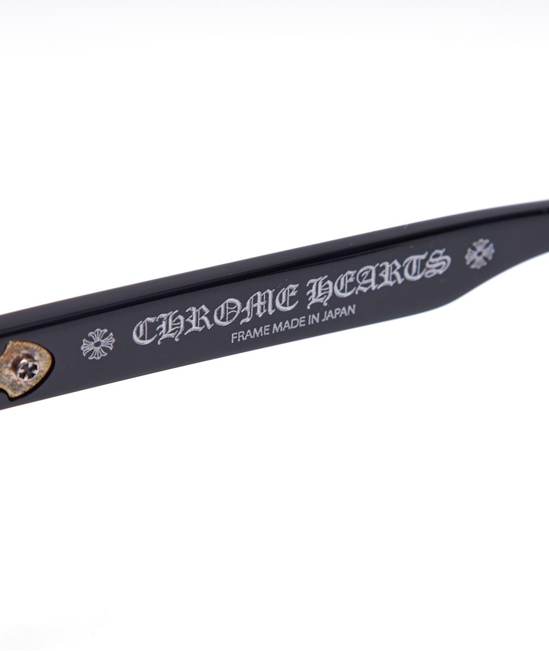 CHROME HEARTS Черные пластиковые солнцезащитные очки, фото 5