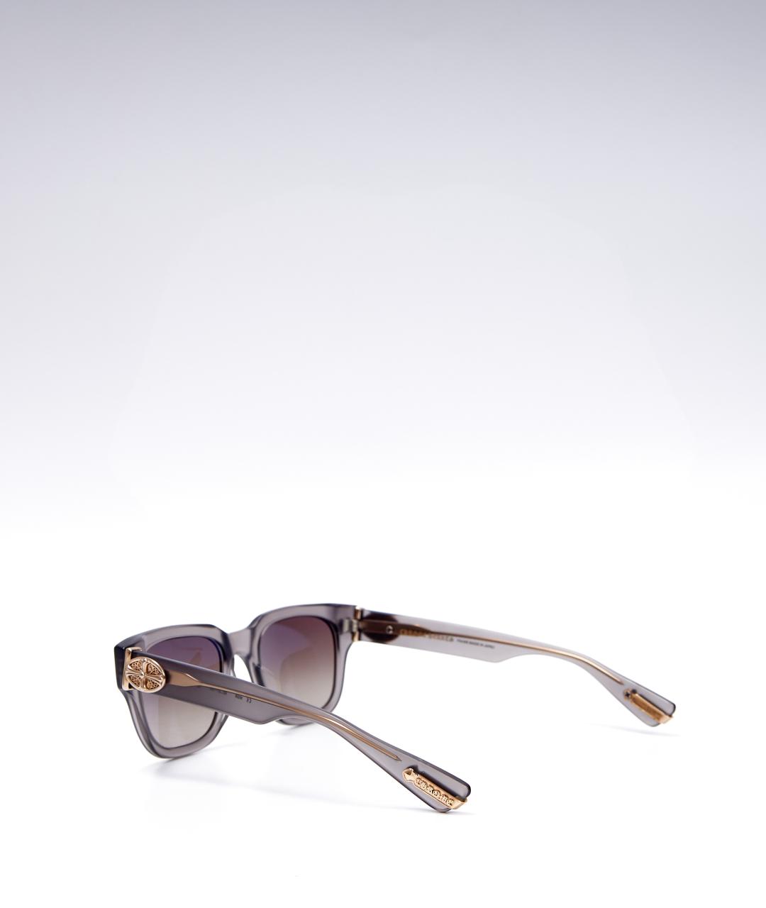 CHROME HEARTS Серые пластиковые солнцезащитные очки, фото 3