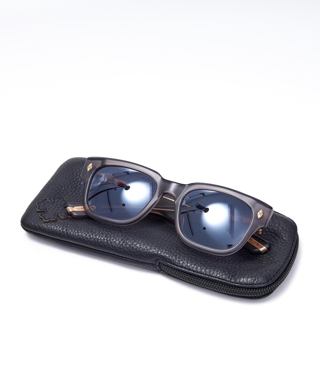 CHROME HEARTS Серые пластиковые солнцезащитные очки, фото 7