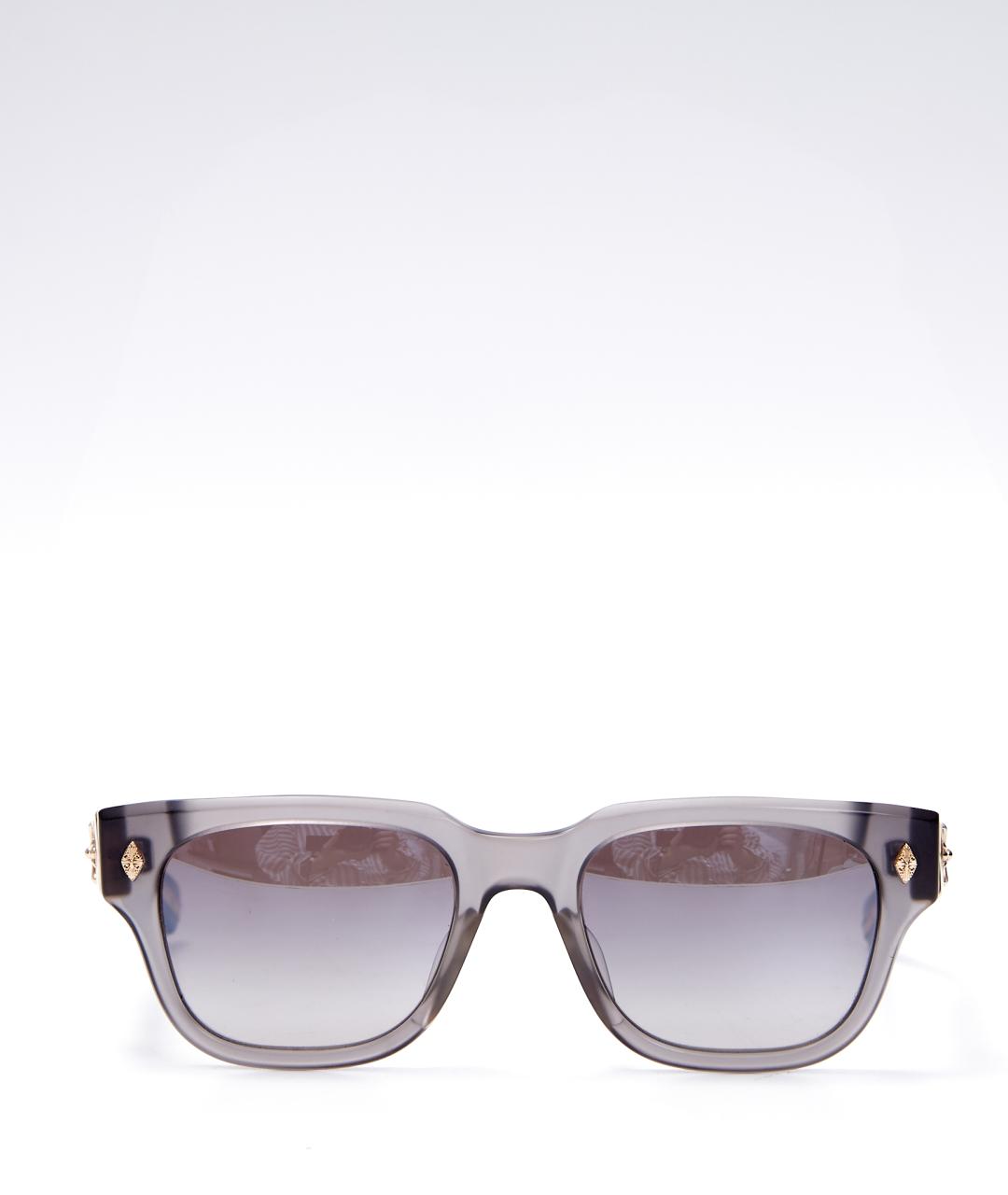 CHROME HEARTS Серые пластиковые солнцезащитные очки, фото 8