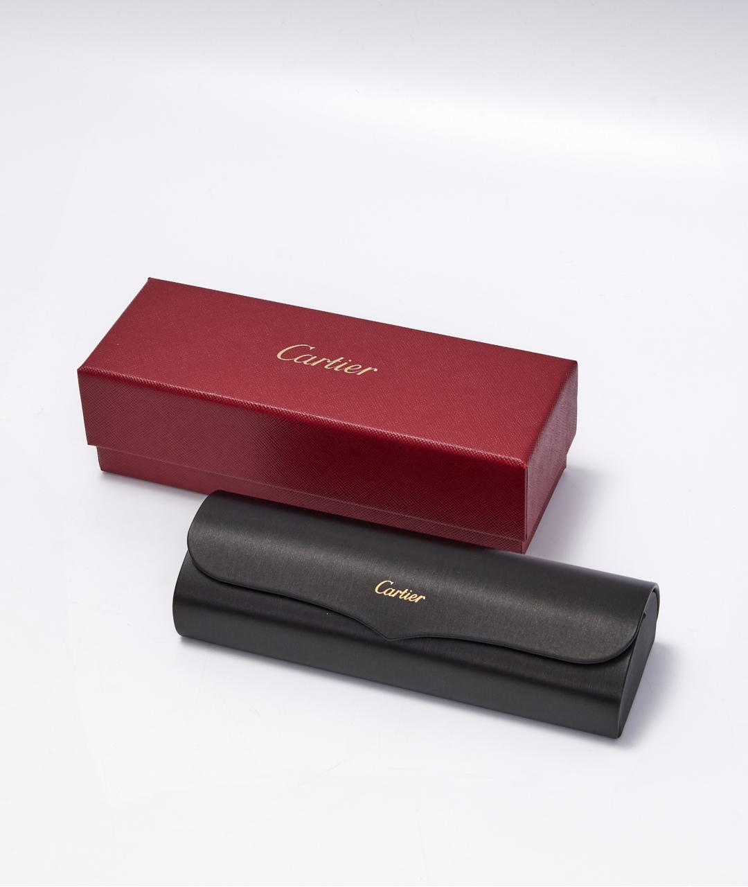 CARTIER Фиолетовые металлические солнцезащитные очки, фото 6
