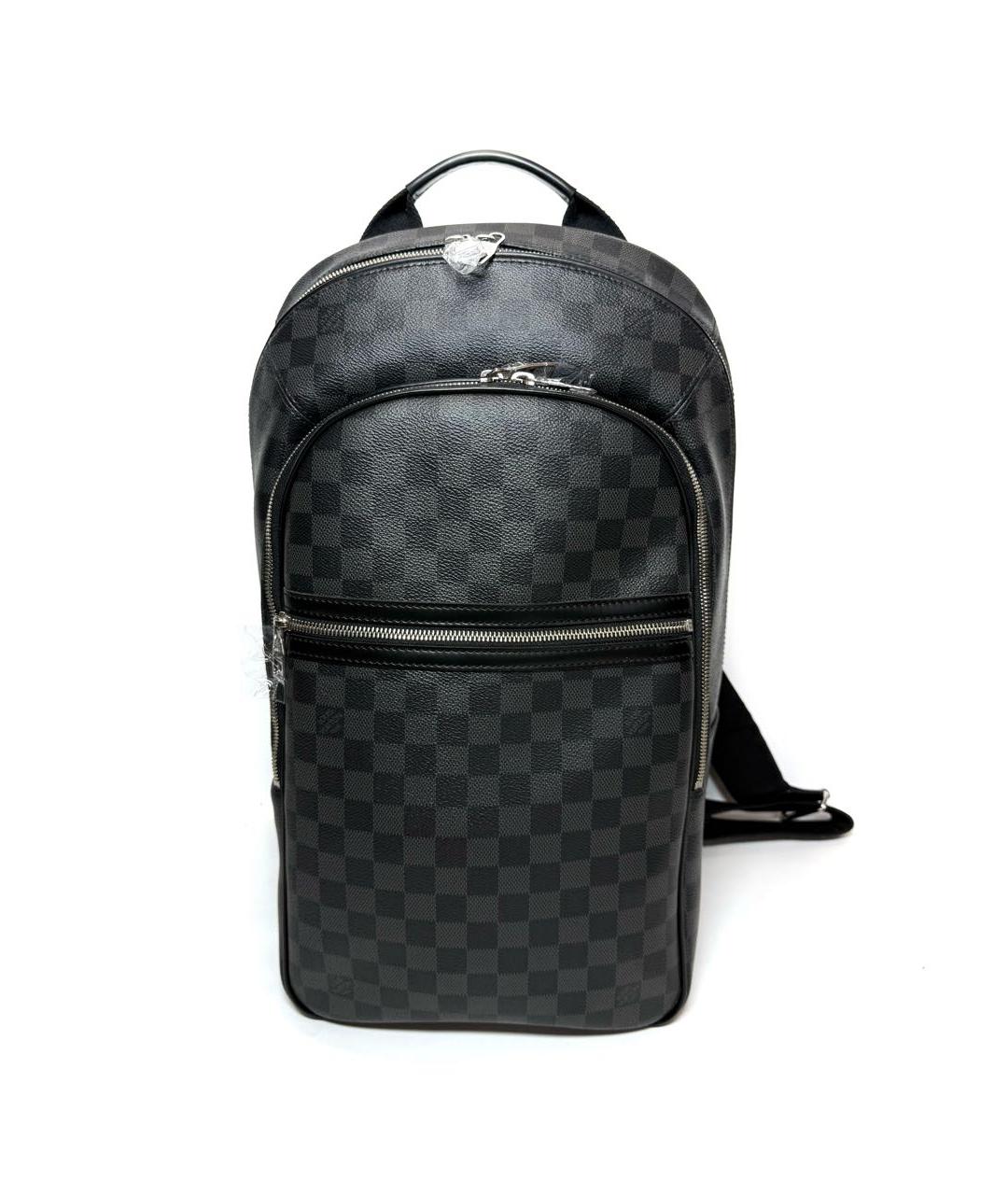 LOUIS VUITTON Черный кожаный рюкзак, фото 1