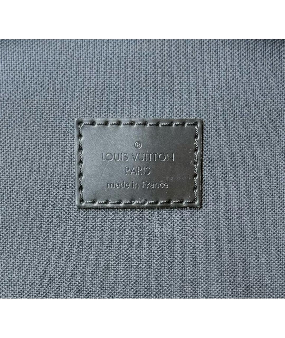 LOUIS VUITTON Черный кожаный рюкзак, фото 4