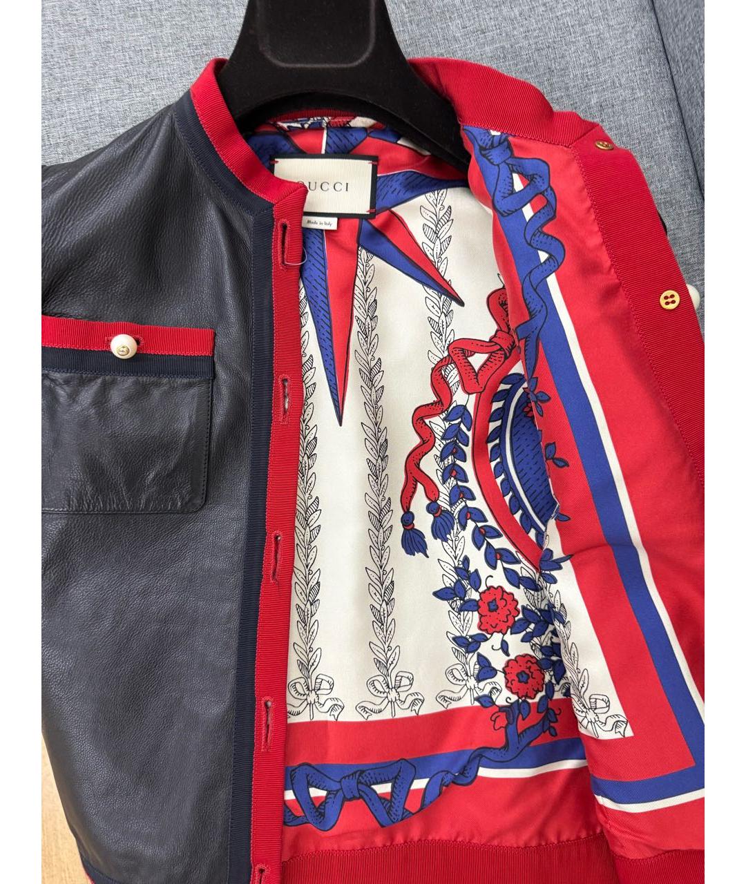 GUCCI Черная кожаная куртка, фото 4
