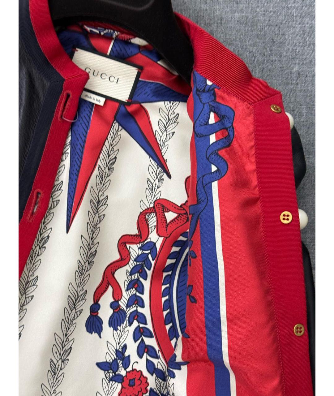 GUCCI Черная кожаная куртка, фото 6