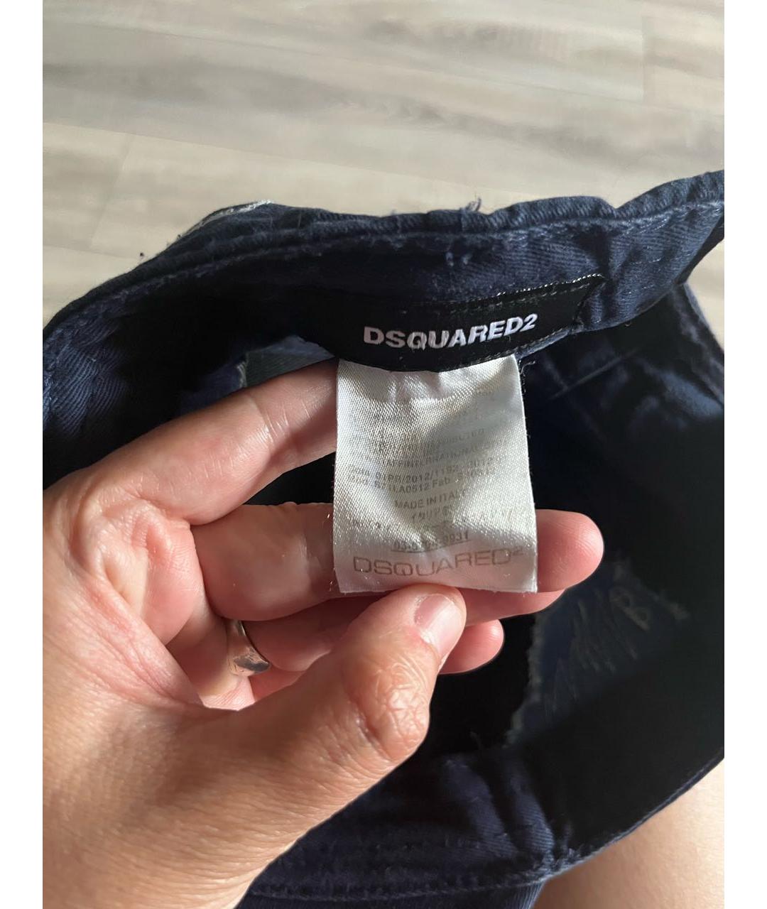 DSQUARED2 Синяя хлопковая кепка/бейсболка, фото 6