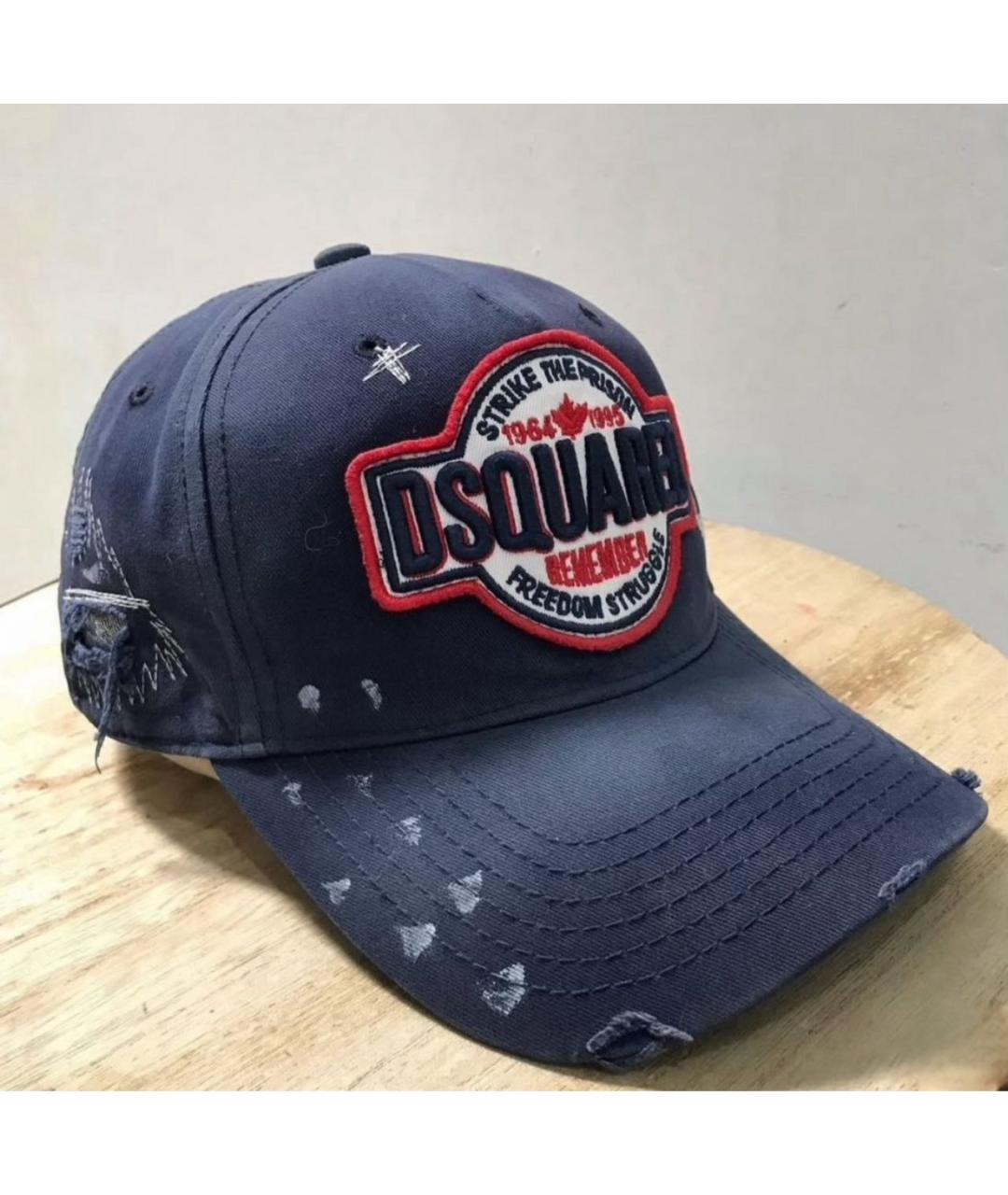 DSQUARED2 Синяя хлопковая кепка/бейсболка, фото 3