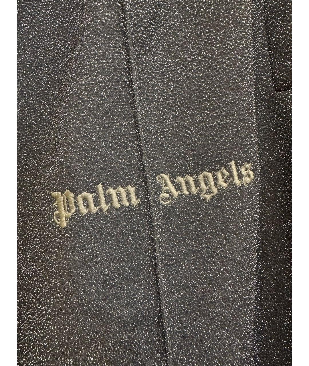 PALM ANGELS Серебряные полиэстеровые спортивные брюки и шорты, фото 4