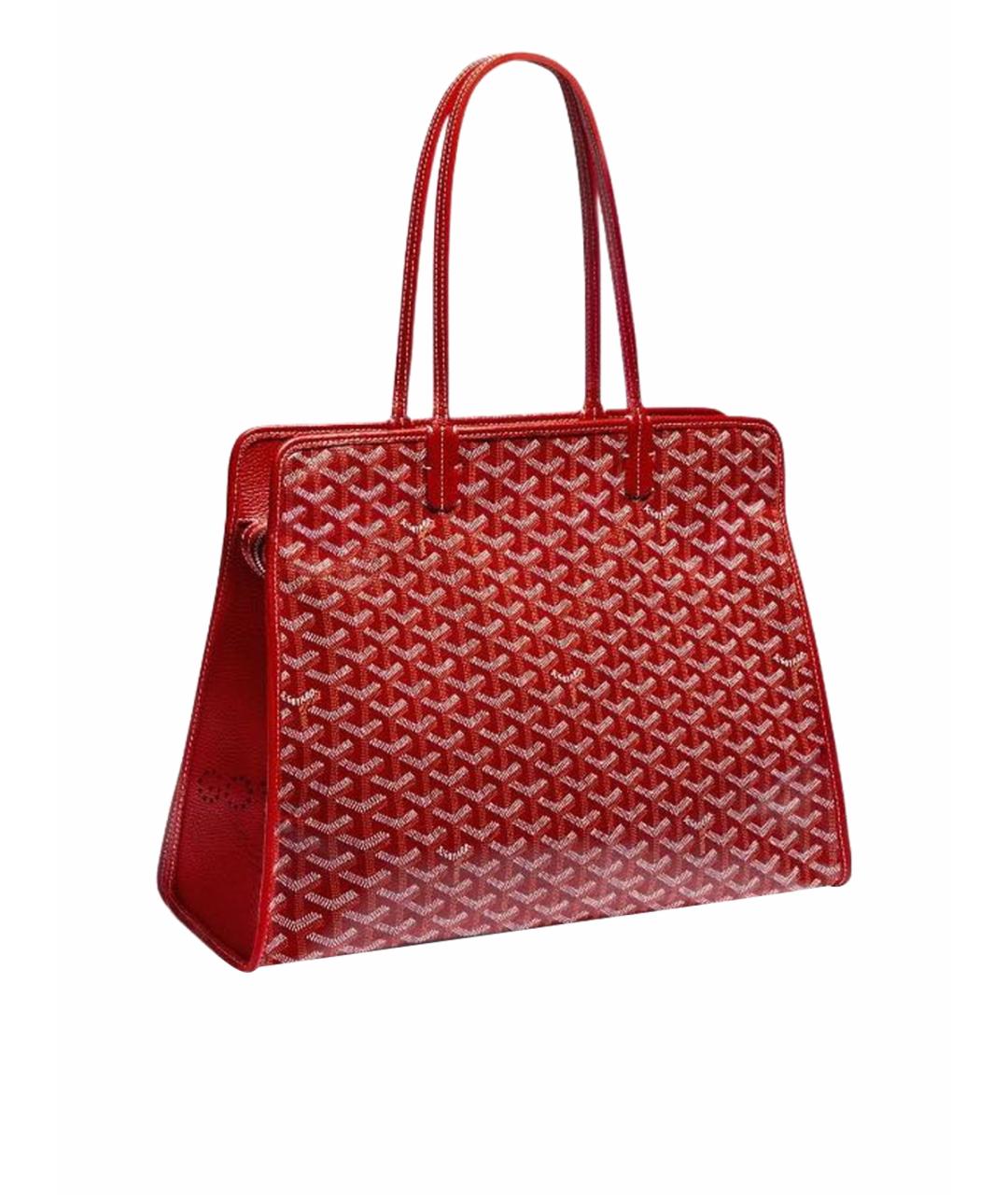 GOYARD Красная сумка тоут, фото 6