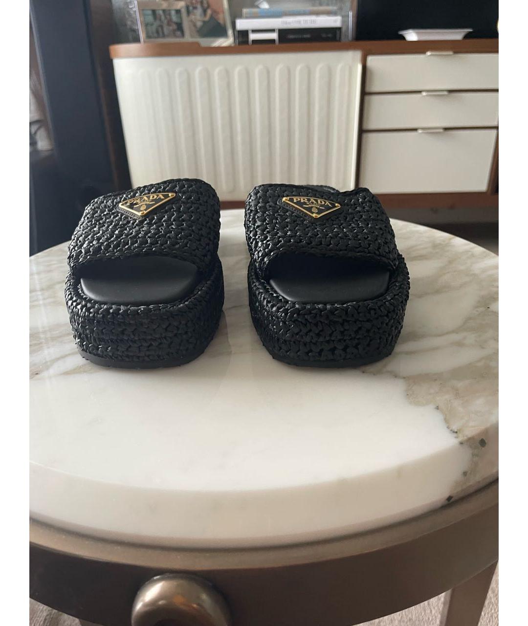 PRADA Черные сабо, фото 7