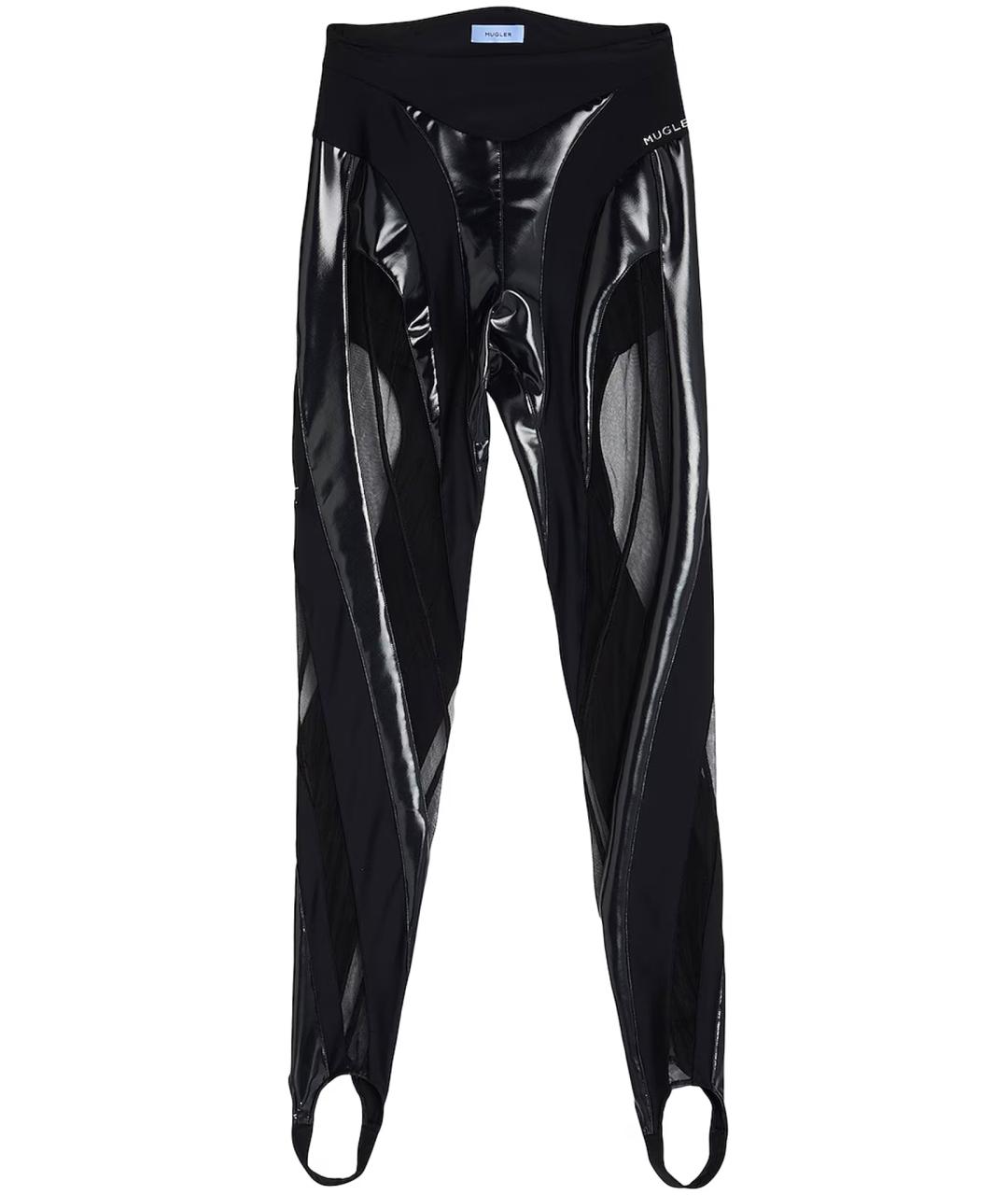 MUGLER Черные леггинсы и велосипедки, фото 1