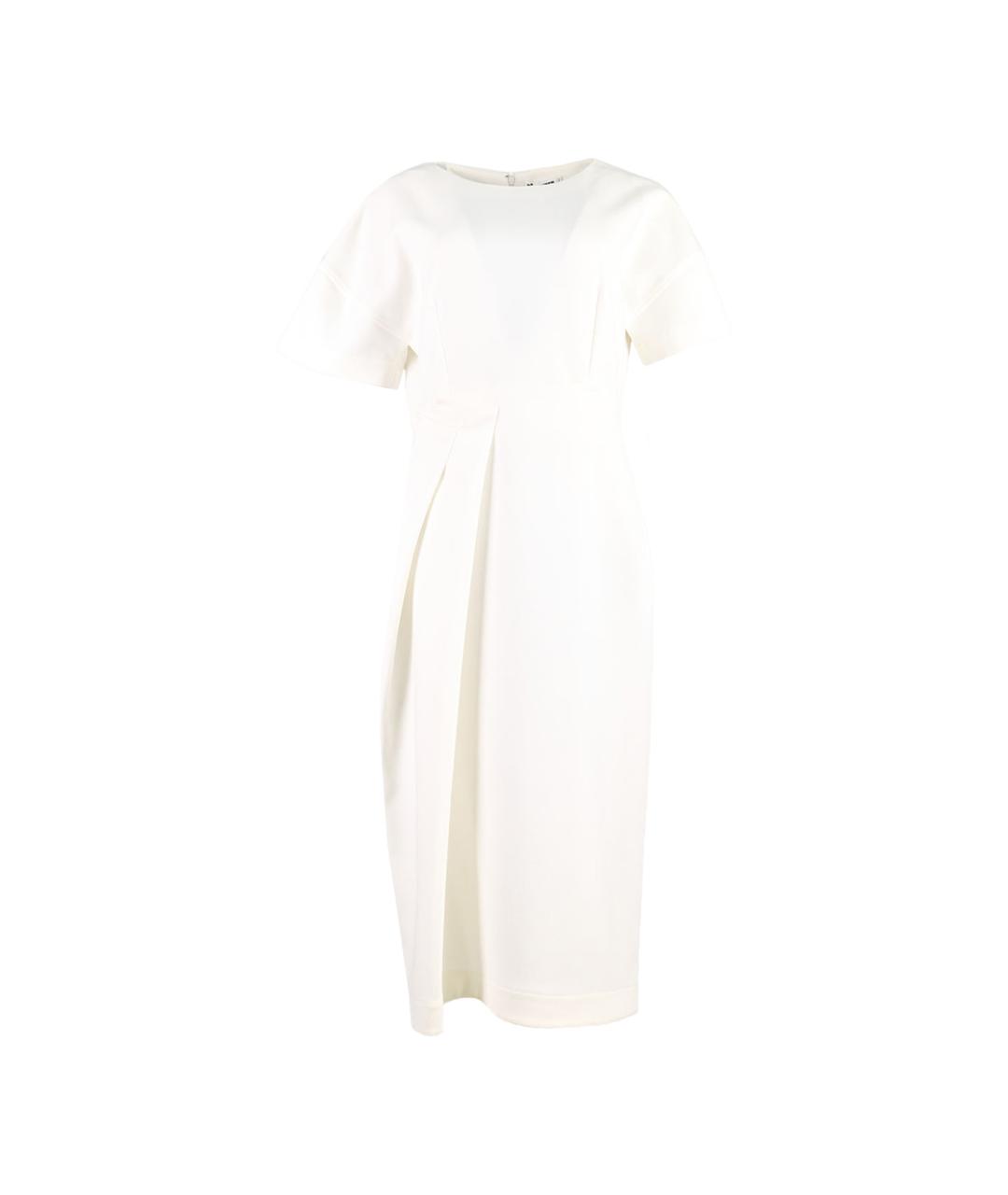 JIL SANDER Белое повседневное платье, фото 6